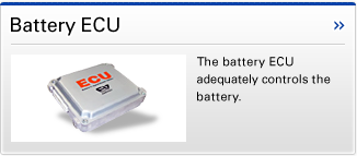 Battery ECU The battery ECU adequately controls the battery.